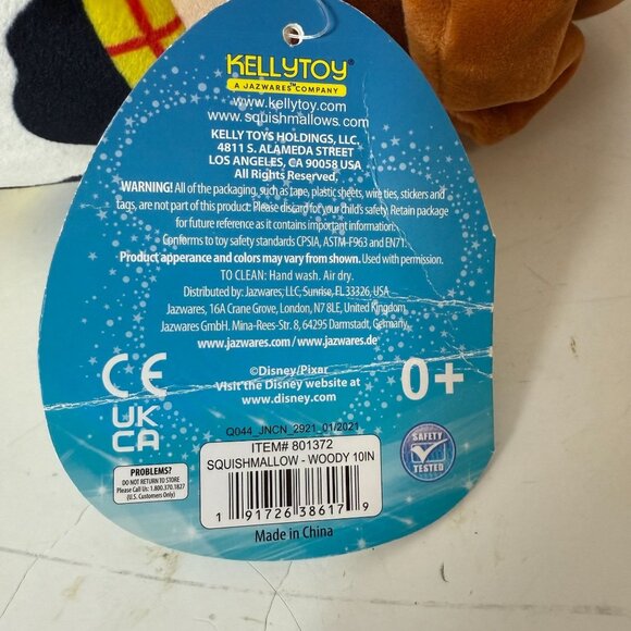 Disney Squishmallows Woody Toy Story Plush 12 inch Soft Collectible Pixar Doll - Picture 10 of 14